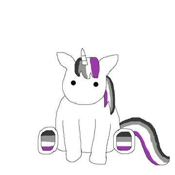 Asexual Pride Unicorn