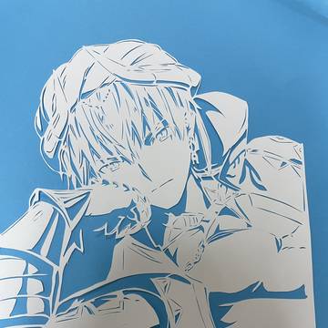 切り絵『ギルガメッシュ』