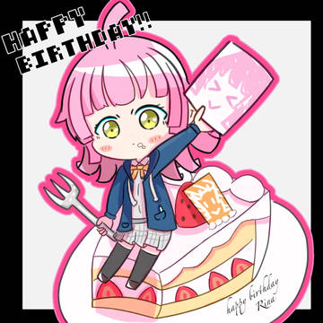 天王寺璃奈ちゃん誕生日の絵
