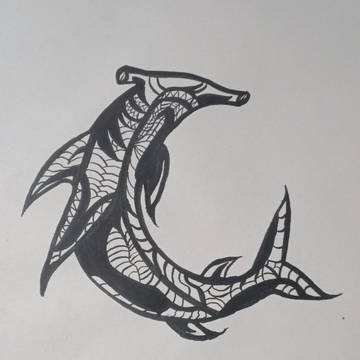 point shape line shark