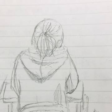 前の席のとある人