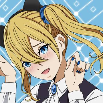 Colored Hayasaka with cat-ears