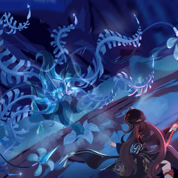 Hu Tao against Cryo Regisvine