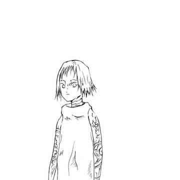 奇怪紋身的女人