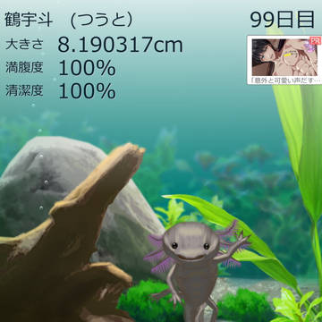 明日で記念すべき100日目!!嬉しいね！