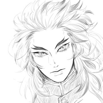 煉獄さん落書き