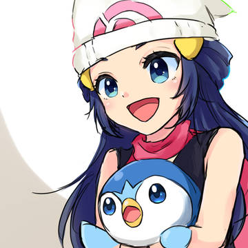 ヒカリ&ポッチャマ らくがき
