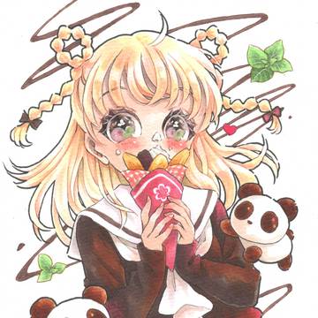 チョコバナナクレープ