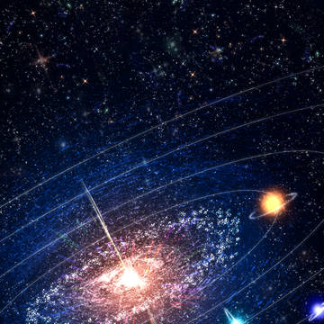 宇宙太陽系落書き
