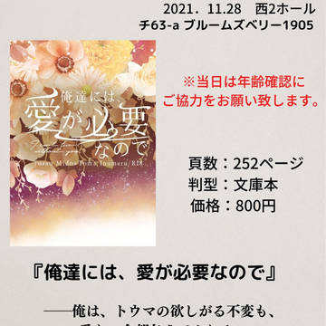11/28 トプステ25　お品書き／内容サンプル