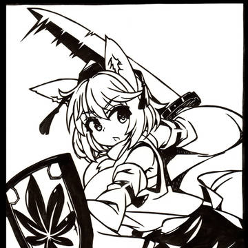【切り絵】INUBASIRIーSAN