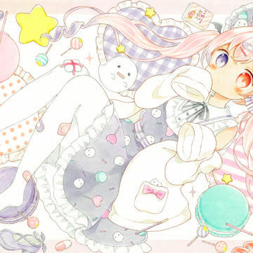 ヴァンパイアの女の子とおばけちゃん
