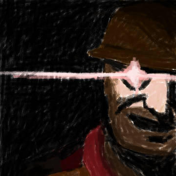 engineer with bright eye