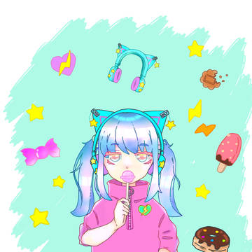 パステル女子