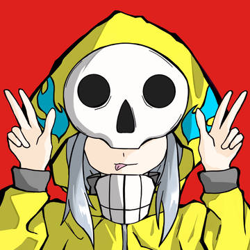 ドクロパーカー