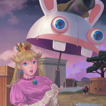 マリオ＋ラビッツ版ピーチ姫
