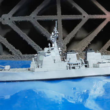５か月間の間に就役した艦船模型たち。