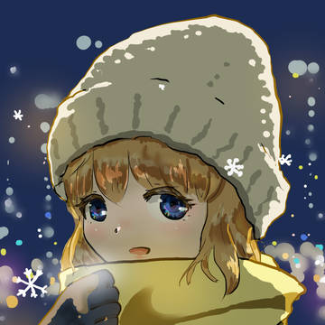 ニット帽の女の子