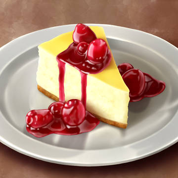 艶々ベリーソースチーズケーキ