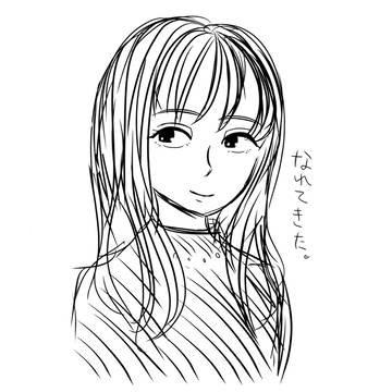 おにゃのこ練習。