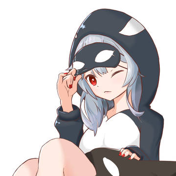 寝坊した沙花叉クロヱ　描いてみた