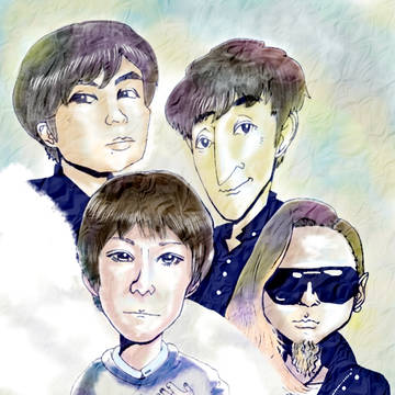 似顔絵(スピッツ)