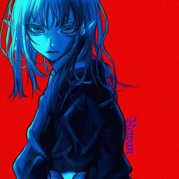 red blue