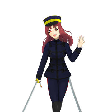 新任少尉をしごく特務曹長