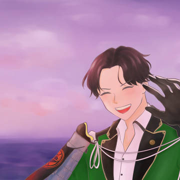 夜明けの海