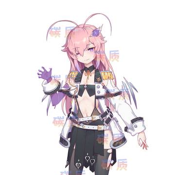 军服少女设立绘