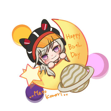 小森めと誕生日イラスト