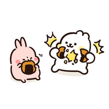 みんなでおせんべい