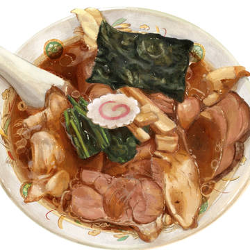 生姜醤油ラーメン