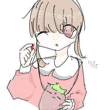 いちごの日らくがき