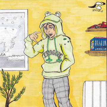 Lazy froggie hoodie