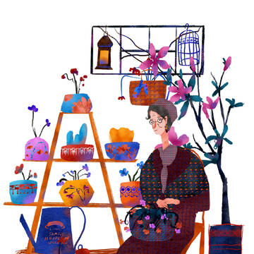 Illustration//Grandma's garden
