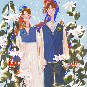 Illustration//Couple wear