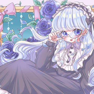 薔薇と女の子