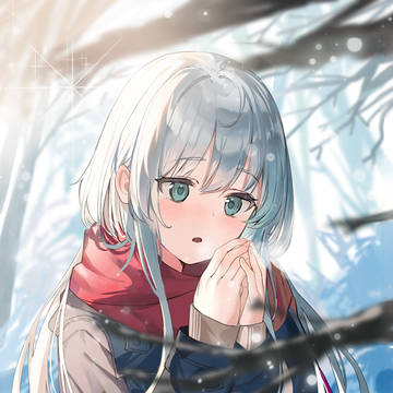 雪上の天使