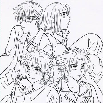 遙かなる時空の中で３　キャラ線画