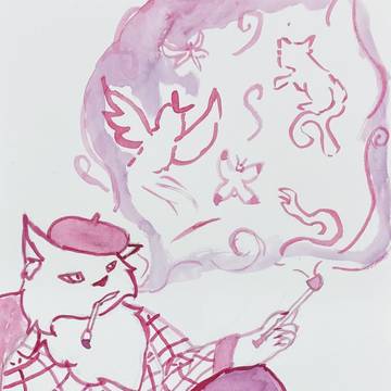 カラーの絵