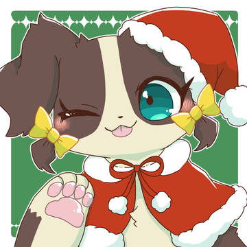 クリスマス犬
