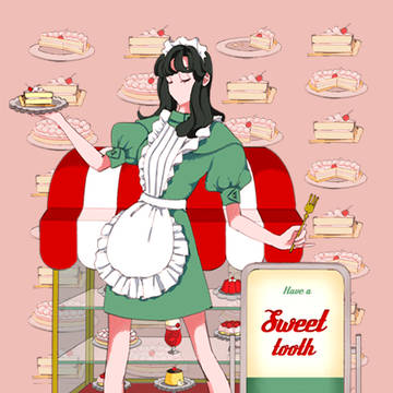 Have a sweet tooth.　[甘党]