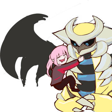 calli and her shiny giratina
