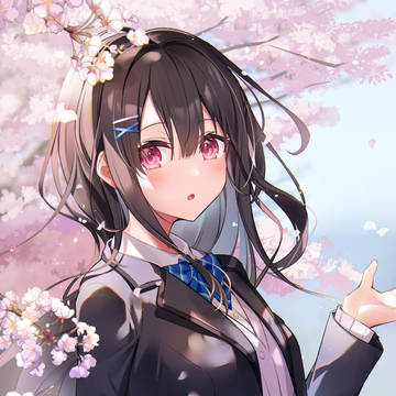 ひとけのない桜の下で、