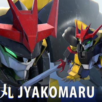 邪虎丸＆ＳＤレッドウォーリアのＲＧパッケージアート風イラスト