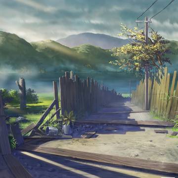 高原の路地