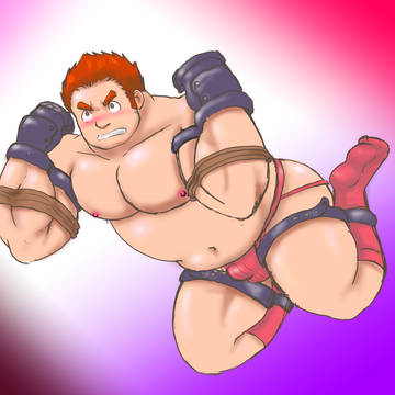 【楽描き】ヒトイヌ拘束の練習で描いたやつ