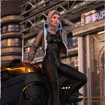 Cyberpunk Hijabi II