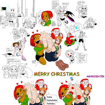 Nami feet for dinner Merry Xmas